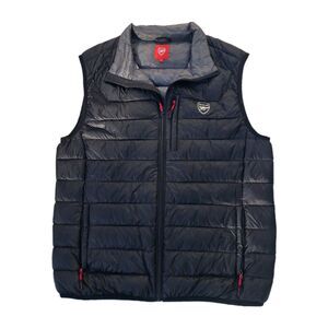 Arsenal FC Puffer Vest Large Black Quilted Club Crest “The Arsenal” Soccer L